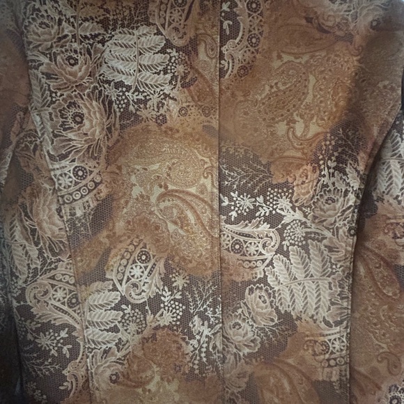 Newport News Vintage Penny Lane Paisley Suede w/Faux Fur - Picture 11 of 12